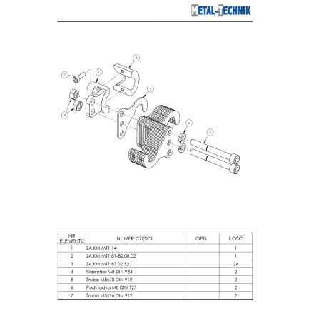 Części zamienne - Zamiatarka komunalna MT1